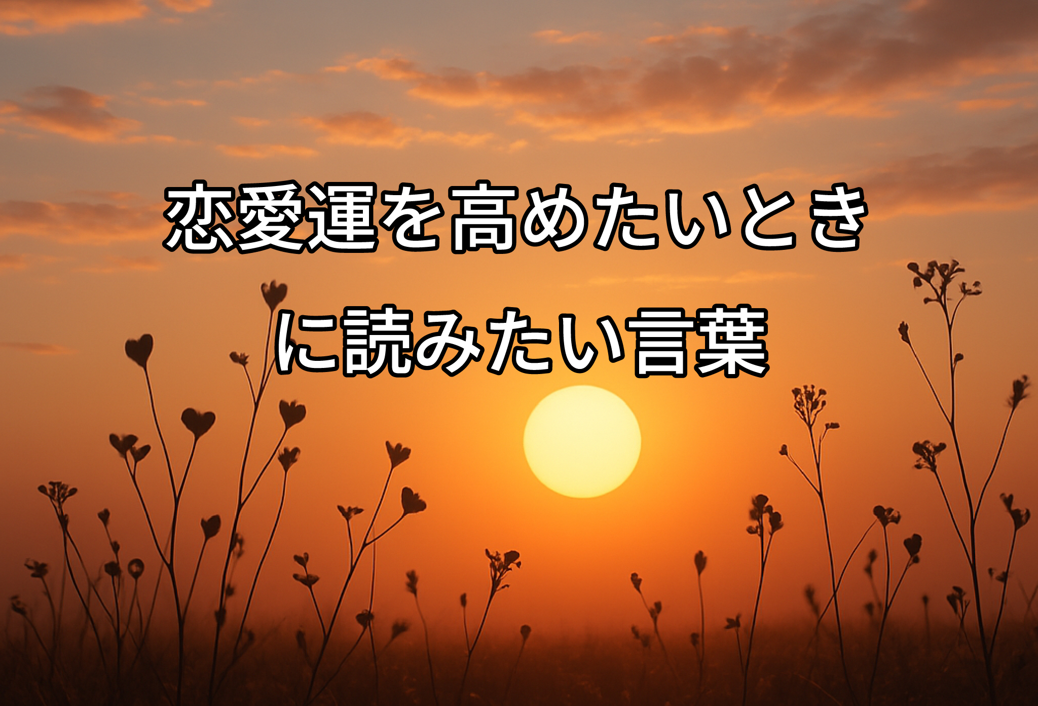 恋愛運を高めたいときに読みたい言葉